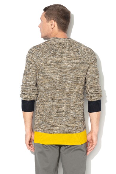 Scotch & Soda Pulover cu maneci raglan si terminatie contrastanta Barbati