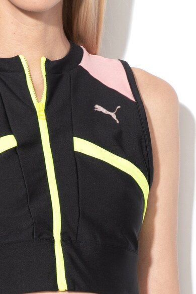 Puma Chase colorblock dizájnú szűkített crop top dryCELL technológiával női