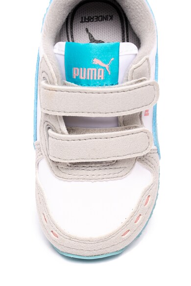 Puma Pantofi sport de piele ecologica, cu garnituri de piele intoarsa ecologica Cabana Racer Baieti