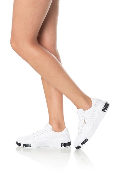 Puma Pantofi sport de piele, cu logo in relief Cali Bold Femei