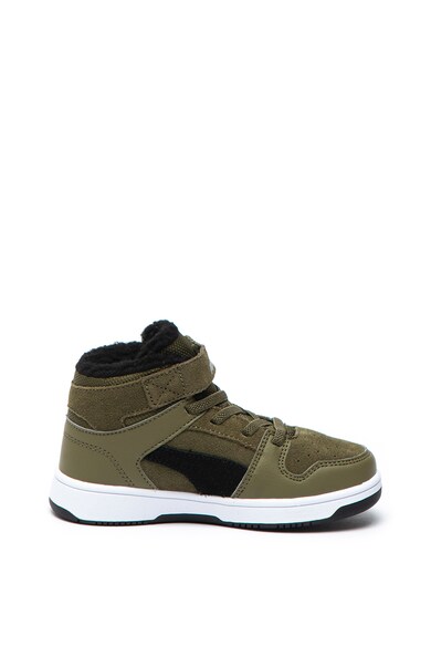 Puma Pantofi sport mid-high cu insertii de piele Rebound Baieti