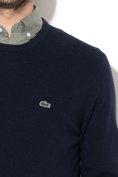 Lacoste Pulover din lana cu decolteu la baza gatului Barbati