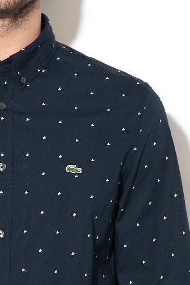 Lacoste Camasa slim fit cu imprimeu si logo brodat Barbati