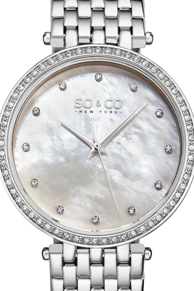 SO&CO New York Часовник с метална верижка и седеф Жени