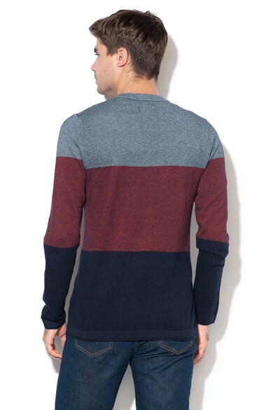 Jack & Jones Pulover cu decolteu la baza gatului si model colorblock Flash Barbati