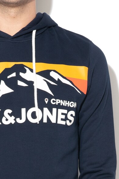 Jack & Jones Wilmer logómintás kapucnis pulóver férfi