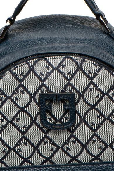 Furla Favola bőr és textil hátizsák logómintával női