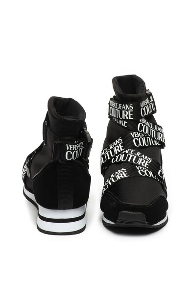 Versace Jeans Couture Bebújós magas szárú sneaker nyersbőr szegélyekkel női