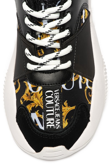 Versace Jeans Couture Pantofi sport cu garnitura de piele intoarsa Femei