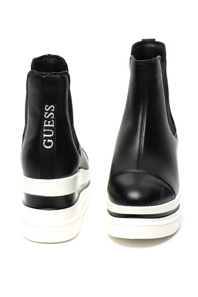 GUESS Ghete Chelsea de piele ecologica, cu talpa wedge Femei