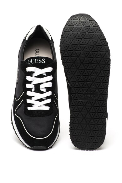 GUESS Pantofi sport din material textil, cu insertii de piele intoarsa si piele ecologica Barbati