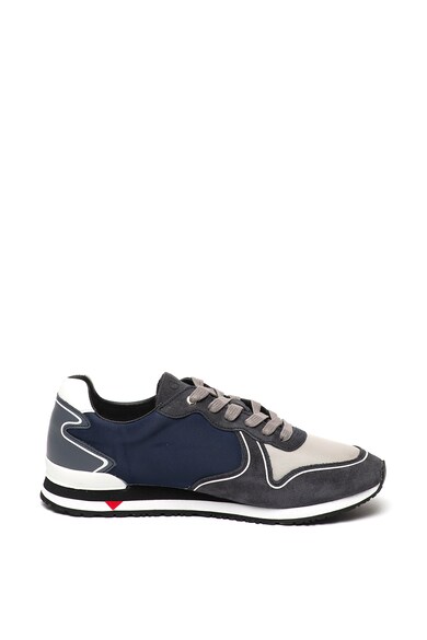 Guess Colorblock dizájnos bőr sneaker textilbetétekkel férfi