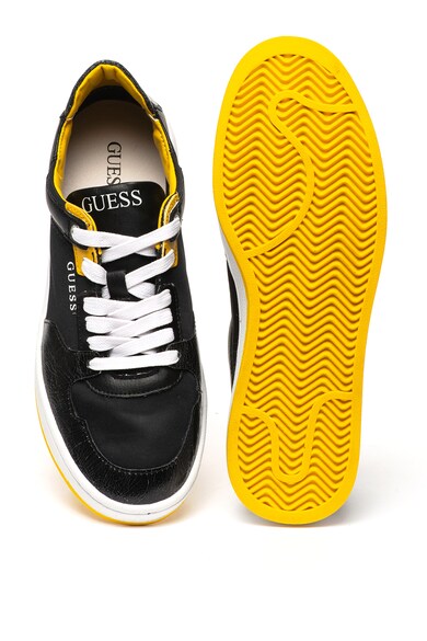 Guess Bőr sneaker textilbetétekkel férfi