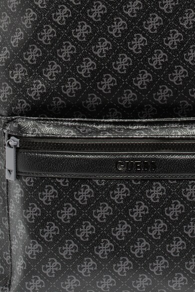 GUESS Rucsac de piele ecologica, cu model logo Barbati