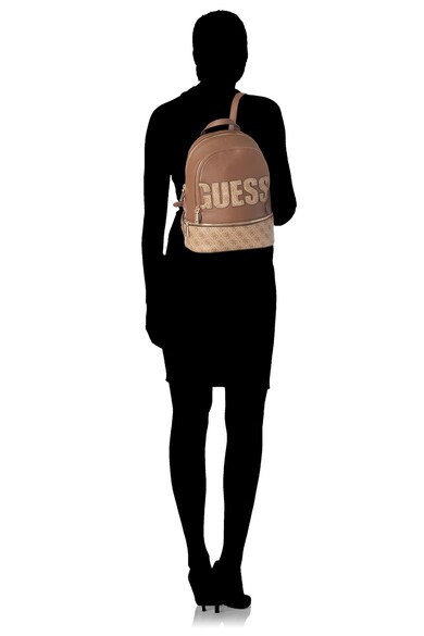 GUESS Rucsac de piele ecologica, cu imprimeu logo Skye Femei