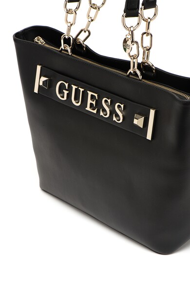 GUESS Kerrigan műbőr shopper fazonú táska fémlogós részlettel női