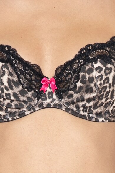 Dorina Sutien balconette fara burete, cu animal print Dolores Femei