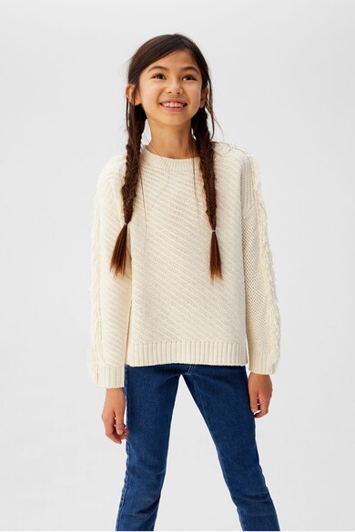 Mango Vivien pulóver eldolgozatlan szegélyekkel Lány