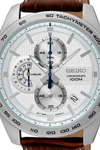 Seiko Chrono karóra bőrszíjjal férfi