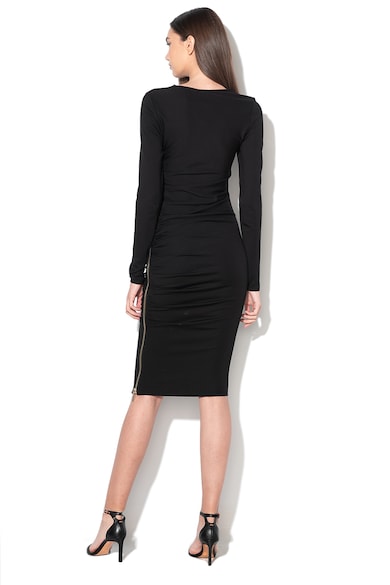 GUESS BY MARCIANO Rochie bodycon cu drapaje si fermoar lateral Femei