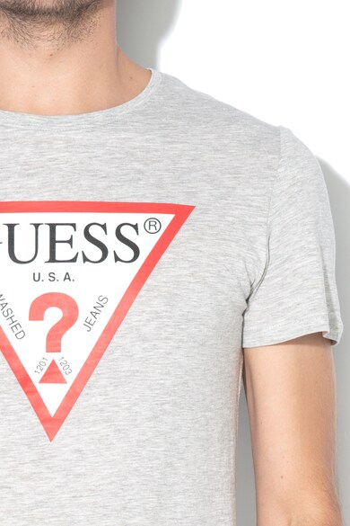 GUESS JEANS Szűk fazonú póló logómintával 16 férfi