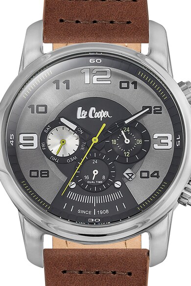 Lee Cooper Овален часовник със силиконова каишка Мъже