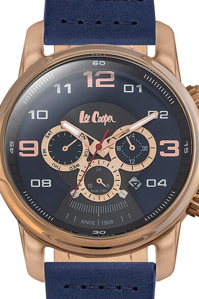 Lee Cooper Ceas rotund cu o curea de silicon Barbati