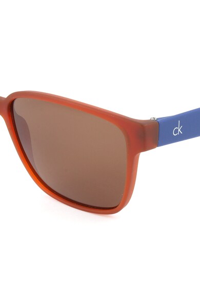 CALVIN KLEIN Ochelari de soare patrati unisex, cu model colorblock Femei