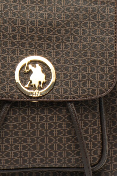 U.S. Polo Assn. Rucsac de piele ecologica cu logo metalic Femei