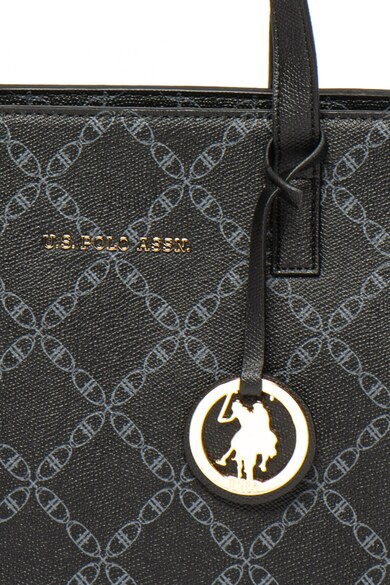 U.S. Polo Assn. Geanta tote de piele ecologica cu accesoriu logo Femei