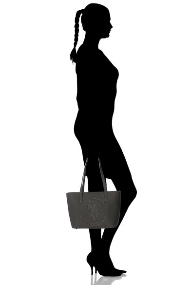 U.S. Polo Assn. Малка шопинг чанта с релефно лого Жени