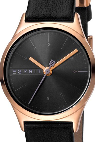 Esprit Кварцов часовник с кожена каишка Жени