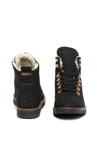 SUPERDRY Ghete din piele nabuc Studio Hiker Femei