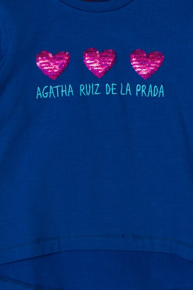 Agatha Ruiz de la Prada Bluza cu aplicatii de paiete Love Tile Fete