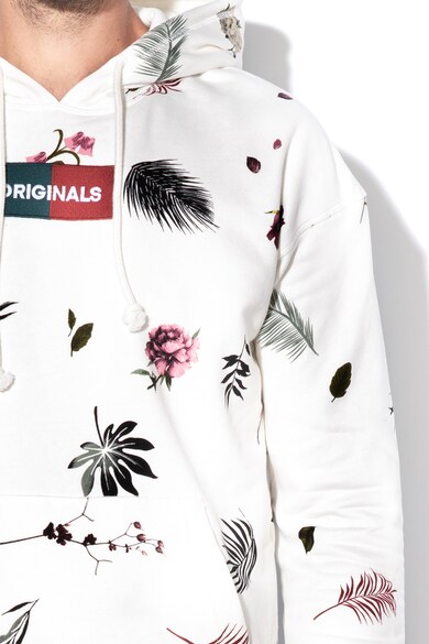 Jack & Jones Hanorac cu model floral si buzunar kangaroo Jortrophy Barbati