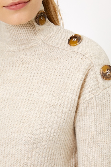 KOTON Пуловер с широка яка и копчета Жени