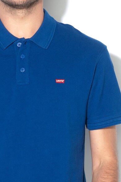 Levi's Tricou polo din material pique, cu model in dungi Barbati