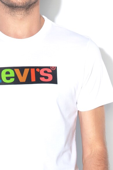 Levi's Tricou cu decolteu la baza gatului si imprimeu frontal Barbati