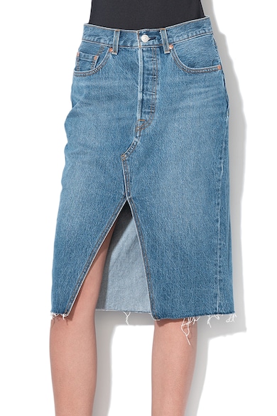 Levi's Fusta de denim cu slit frontal adanc Femei