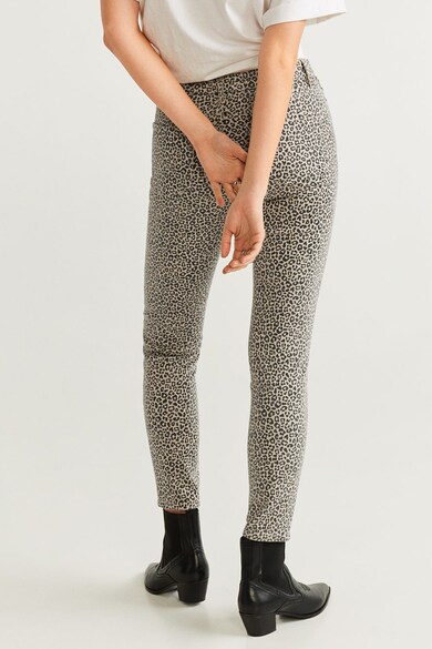 Mango Blugi skinny cu talie inalta si animal print Noa Femei