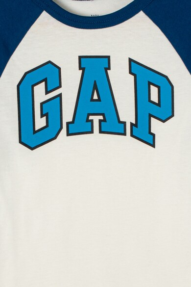 GAP Bluza cu imprimeu logo si maneci raglan Baieti