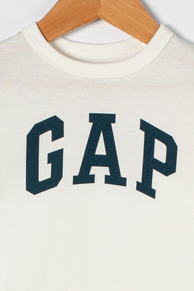 GAP Bluza cu decolteu la baza gatului si imprimeu logo Baieti