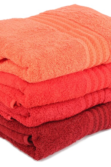 Hobby Комплект 4 кърпи  70x140 см, 100% памук, Червен Жени