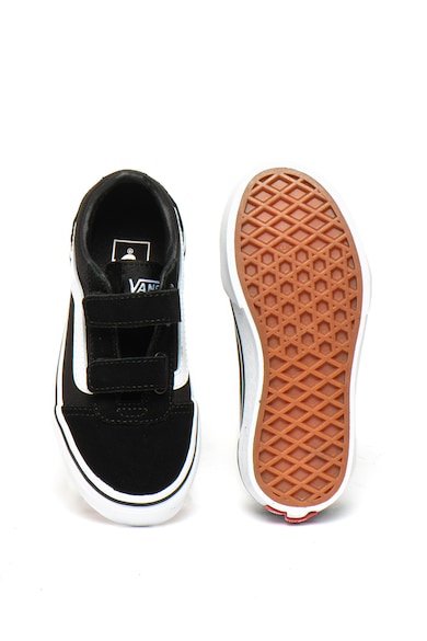 Vans Tenisi de piele intoarsa si panza, cu velcro Ward Baieti