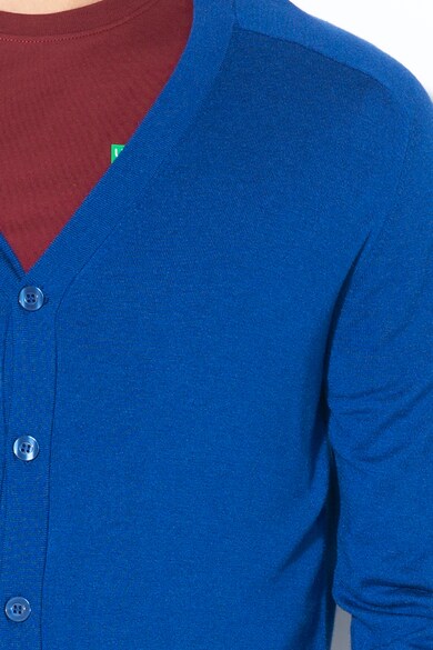United Colors of Benetton Cardigan tricotat fin, cu nasturi Barbati