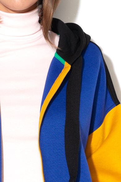 United Colors of Benetton Colorblock kapucnis pulóver női