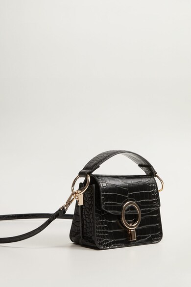 Mango Geanta crossbody cu aspect de piele de reptila Malpensa Femei