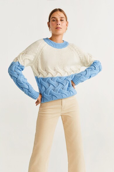Mango Пуловер Lima с едра плетка Жени