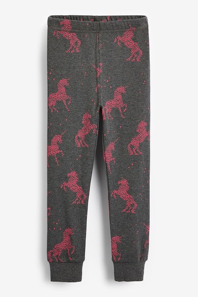 NEXT Set de pijamale cu pantaloni lungi si model inorog- 2 perechi Fete