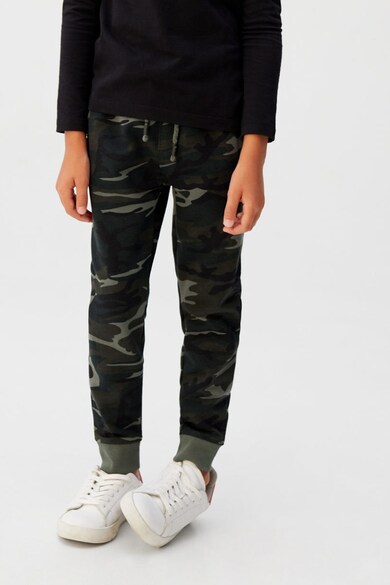 Mango Pantaloni jogger cu imprimeu camuflaj Fossil Baieti